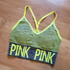 Yellow PINK Victoria's Secret Sports Bra